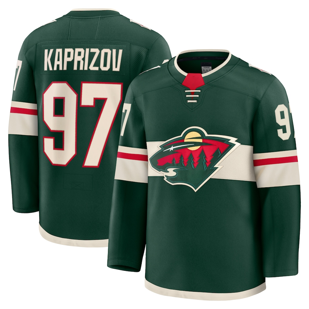 Ndoa M.Wild #97 Kirill Kaprizov Green Home Premium Jerseys