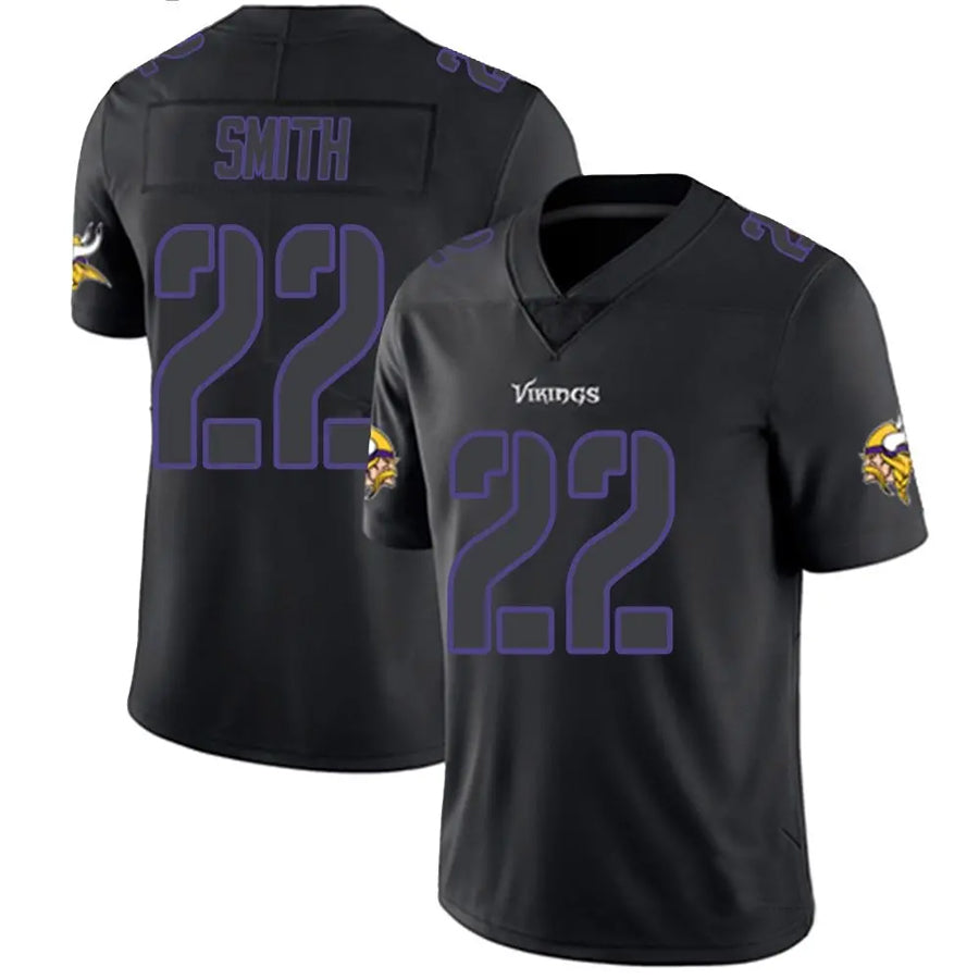 Ndoa MN.Vikings #22 Harrison Smith Player Limited Black Impact Game Stitched Jerseys