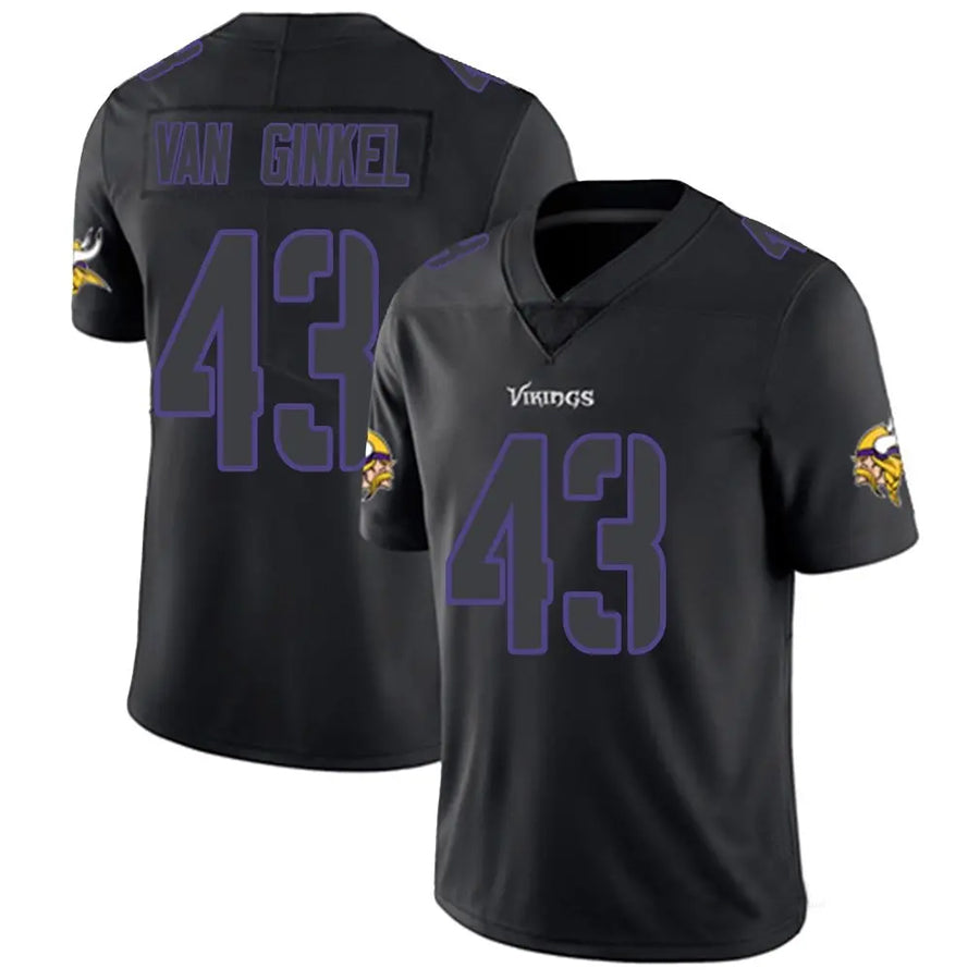 Ndoa MN.Vikings #43 Andrew Van Ginkel Player Limited Black Impact Game Stitched Jerseys