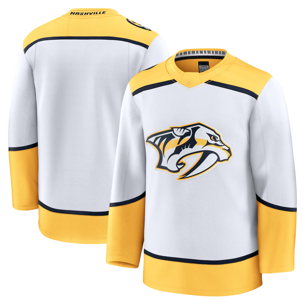 Ndoa N.Predators White Away Premium Jerseys
