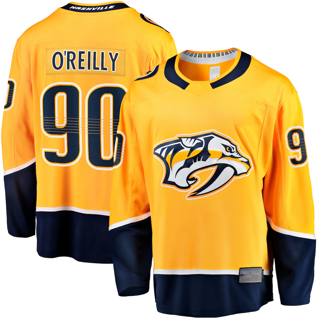 Ndoa N.Predators #90 Ryan O'Reilly Gold Breakaway Jerseys