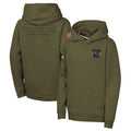 Ndoa NE.Patriots Olive Salute to Service Pullover Hoodies Limited Blank Player Stitched Jerseys