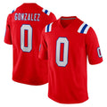 Ndoa NE.Patriots #0 Christian Gonzalez Player Red Home Game Stitched Jerseys