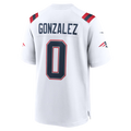 Ndoa NE.Patriots #0 Christian Gonzalez White Game Stitched Jerseys