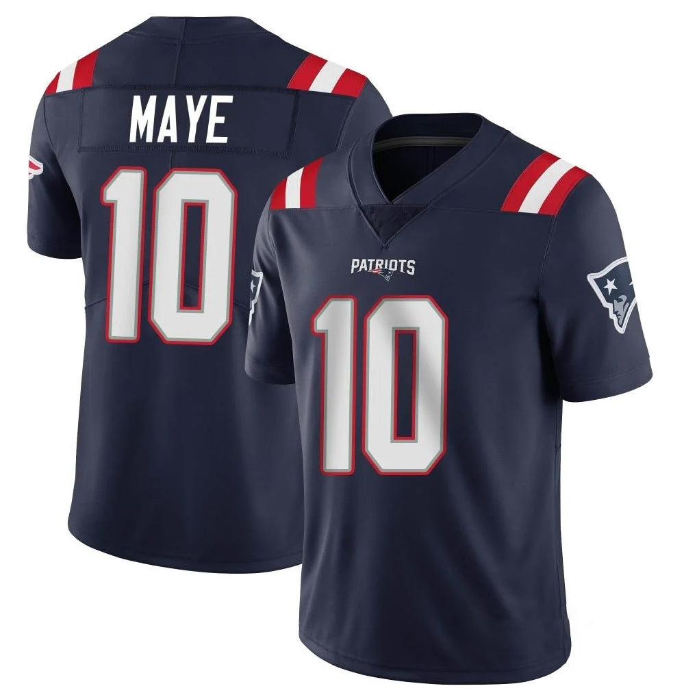 Ndoa NE.Patriots #10 Drake Maye Player Navy Vapor Untouchable Home Game Stitched Jerseys