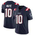 Ndoa NE.Patriots #10 Drake Maye Player Navy Vapor Untouchable Home Game Stitched Jerseys