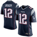 Ndoa NE.Patriots #12 Tom Brady Player Navy Blue Game Stitched Jerseys