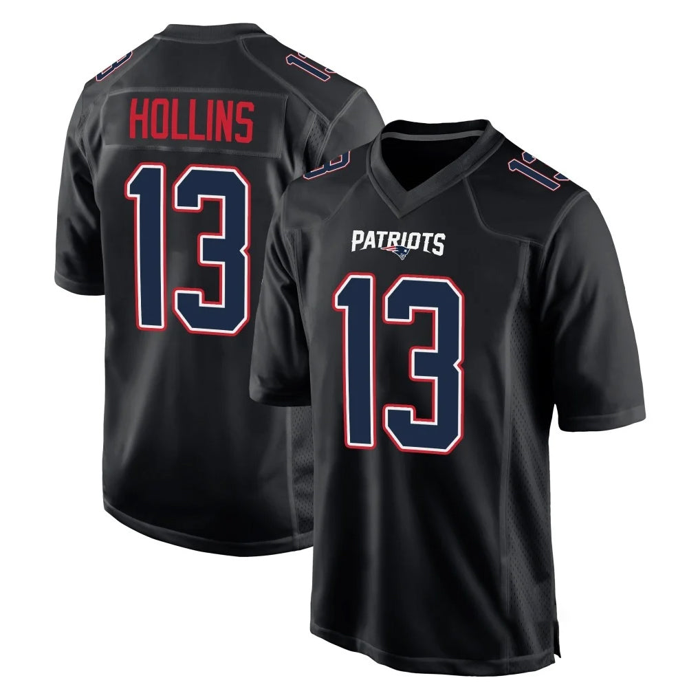 Ndoa NE.Patriots #13 Mack Hollins Player Carbon Fashion Limited Home Game Stitched Jerseys