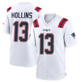 Ndoa NE.Patriots #13 Mack Hollins Player White Home Game Stitched Jerseys