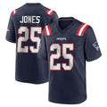 Ndoa NE.Patriots #25 Marcus Jones Player Navy Home Game Stitched Jerseys
