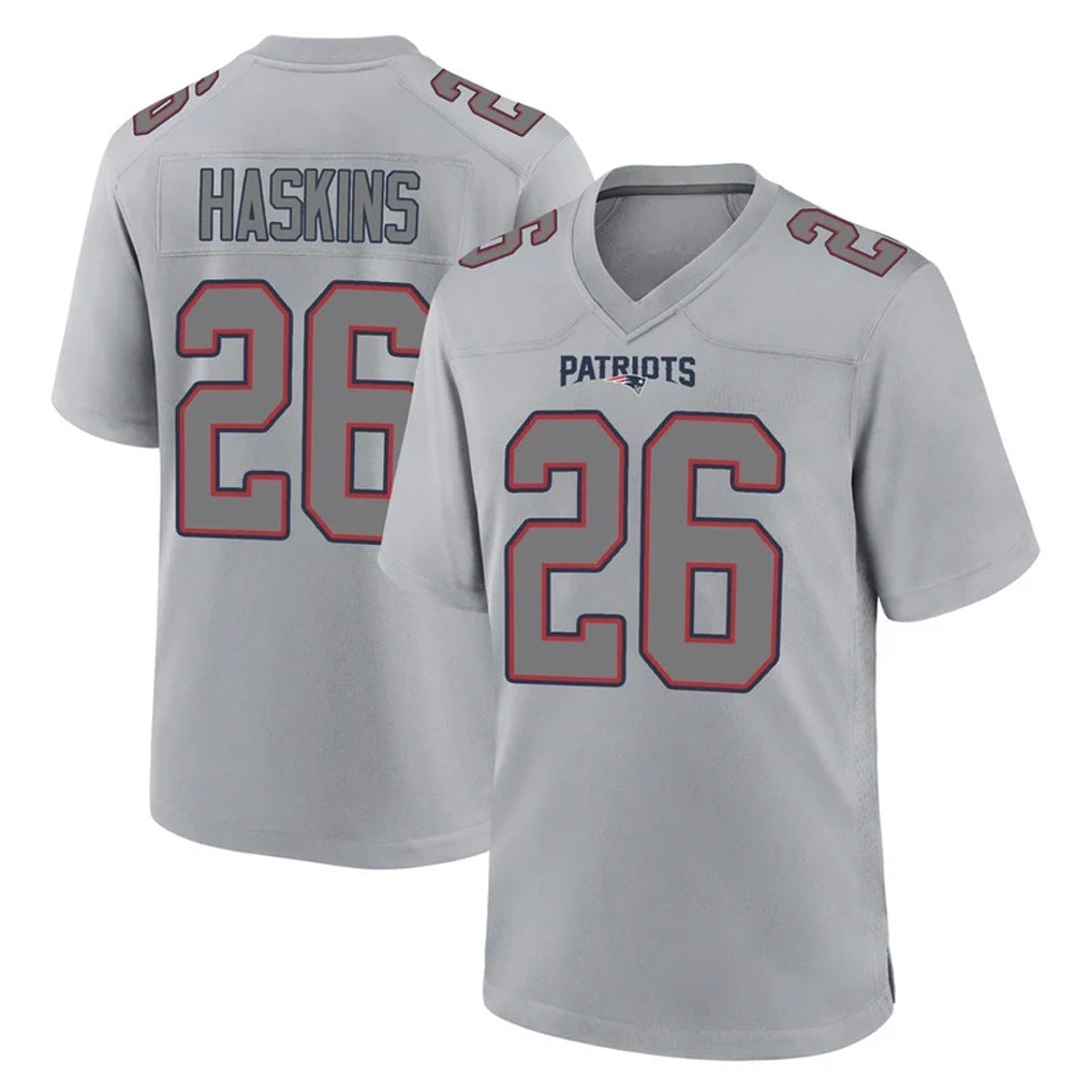 Ndoa NE.Patriots #26 Hassan Haskins Player Gray Fashion Limited Home Game Stitched Jerseys