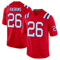Ndoa NE.Patriots #26 Hassan Haskins Player Red Home Game Stitched Jerseys
