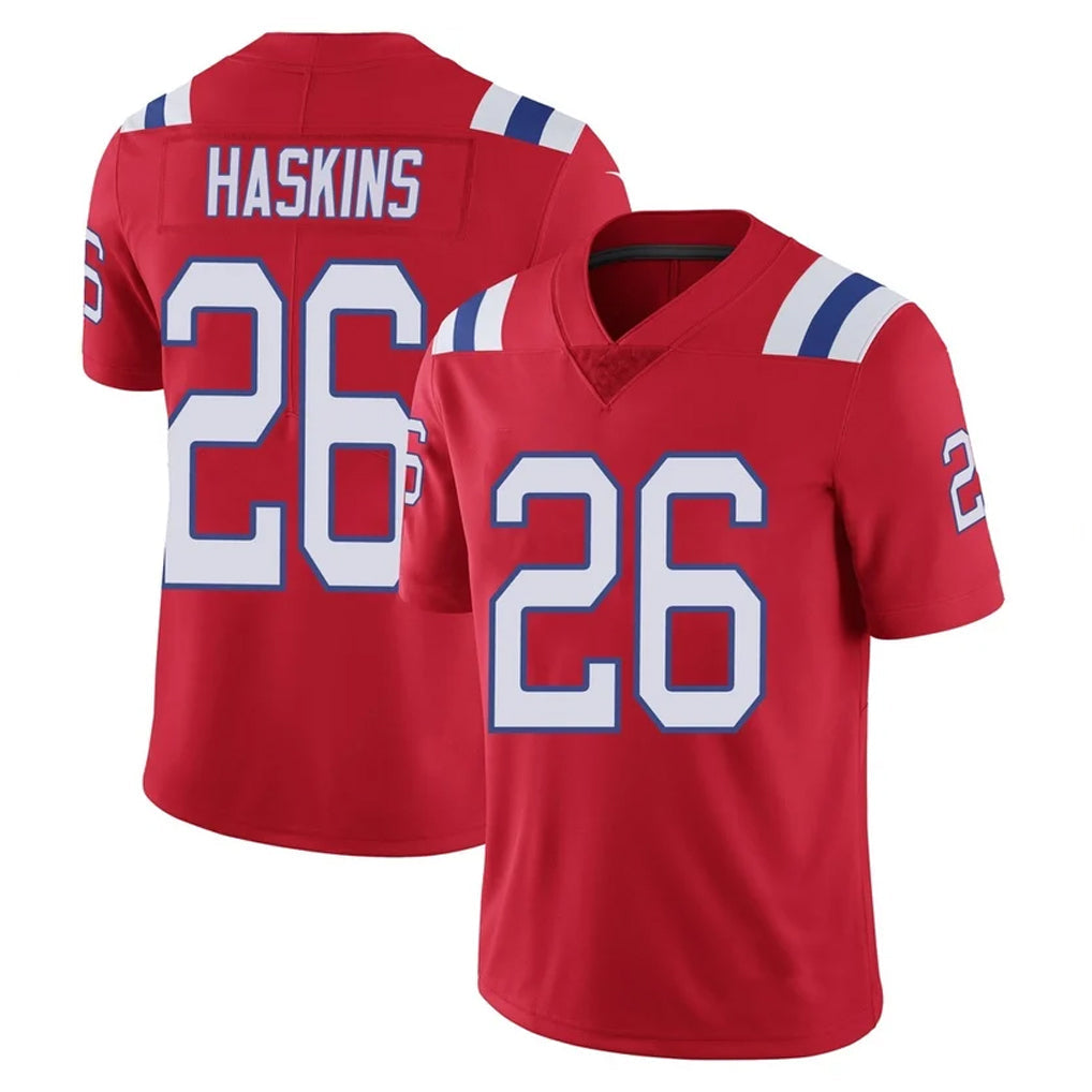 Ndoa NE.Patriots #26 Hassan Haskins Player Red Vapor Untouchable Home Game Stitched Jerseys