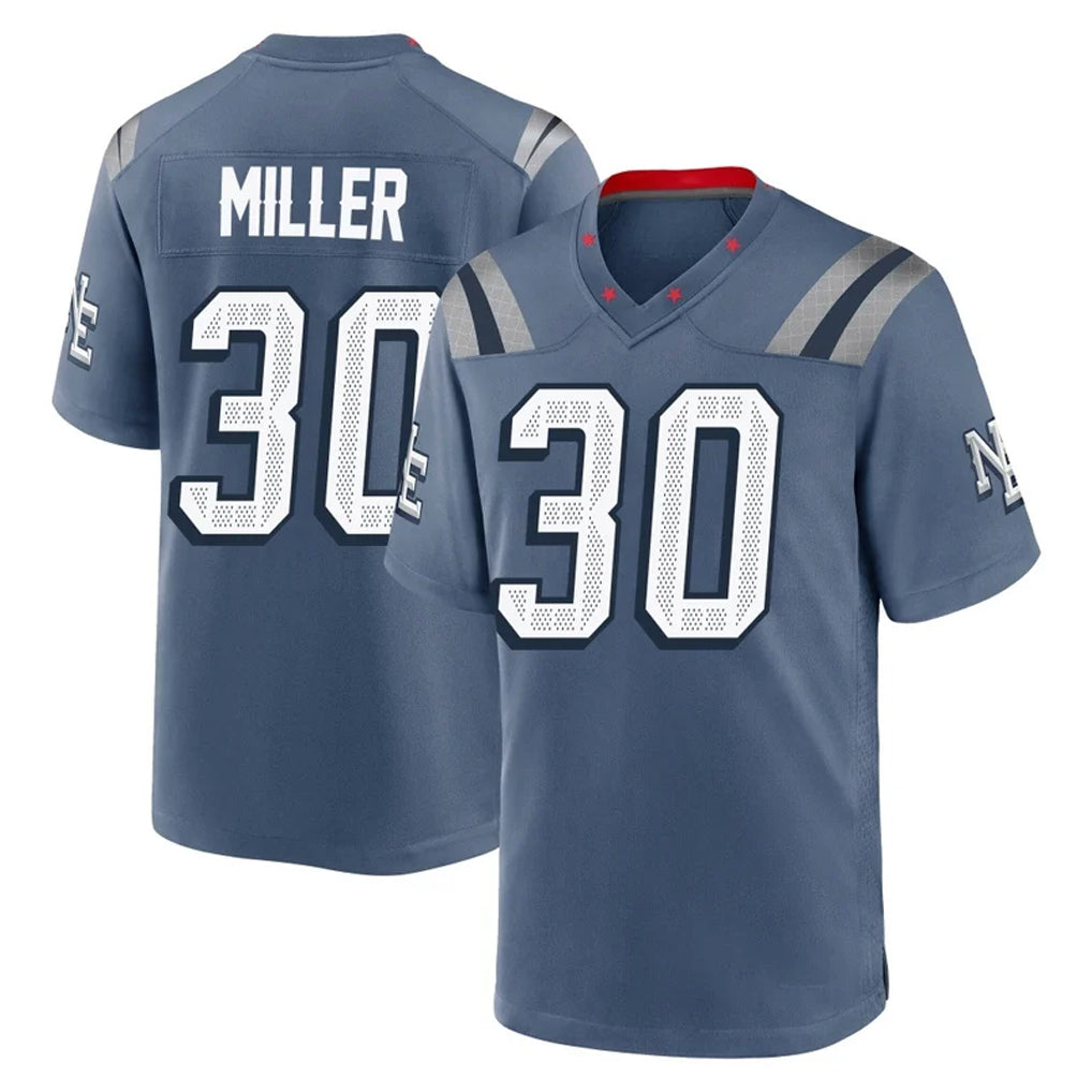 Ndoa NE.Patriots #30 Jam Miller Player Blue Rivalries Collection Home Game Stitched Jerseys