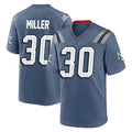 Ndoa NE.Patriots #30 Jam Miller Player Blue Rivalries Collection Home Game Stitched Jerseys