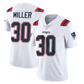 Ndoa NE.Patriots #30 Jam Miller Player White Vapor Untouchable Home Game Stitched Jerseys