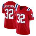 Ndoa NE.Patriots #32 TreVeyon Henderson Player Red Limited Vapor F.U.S.E. Home Game Stitched Jerseys