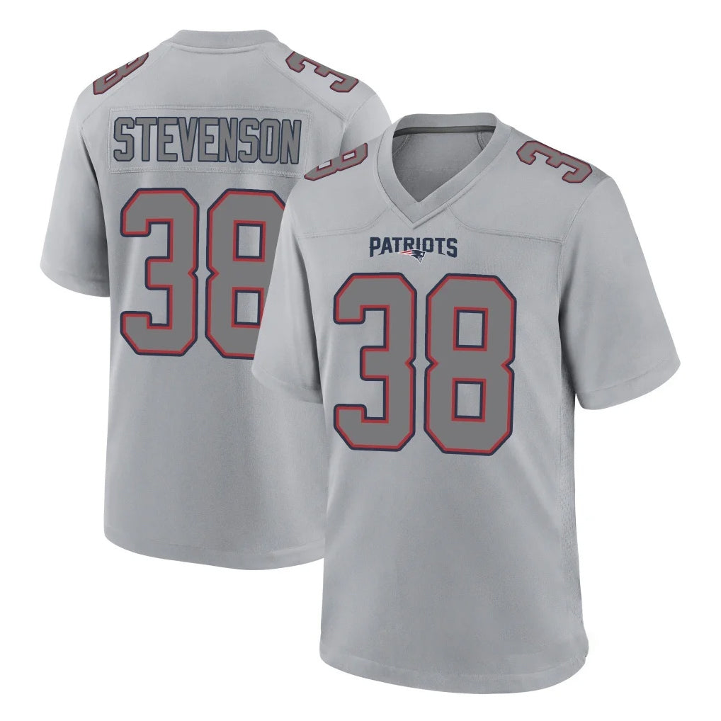Ndoa NE.Patriots #38 Rhamondre Stevenson Player Gray Fashion Limited Home Game Stitched Jerseys