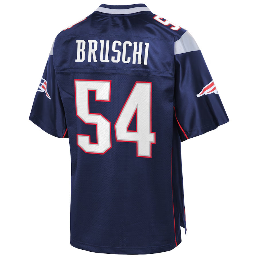 Ndoa NE.Patriots #54 Tedy Bruschi Player Navy Pro Line Retired Stitched Jerseys