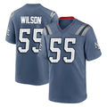 Ndoa NE.Patriots #55 Jared Wilson Player Blue Rivalries Collection Home Game Stitched Jerseys