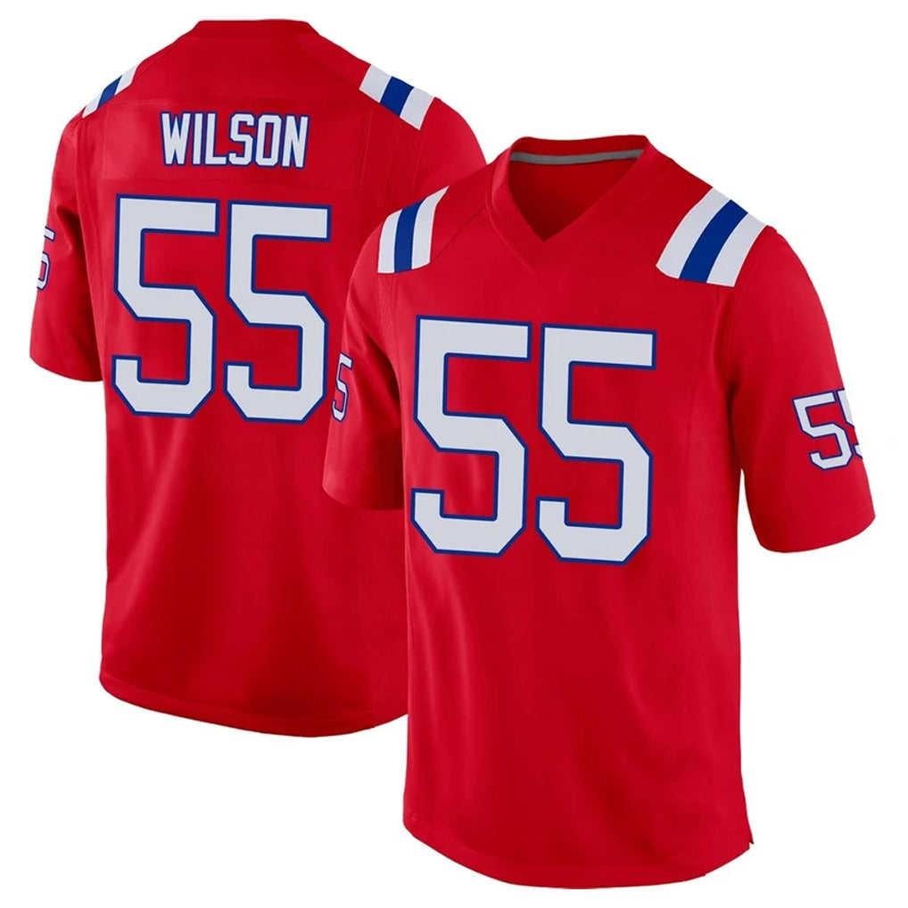 Ndoa NE.Patriots #55 Jared Wilson Player Red Home Game Stitched Jerseys
