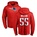 Ndoa NE.Patriots #55 Jared Wilson Player Red LOGO Pullover Hoodies Home Game Stitched Jerseys