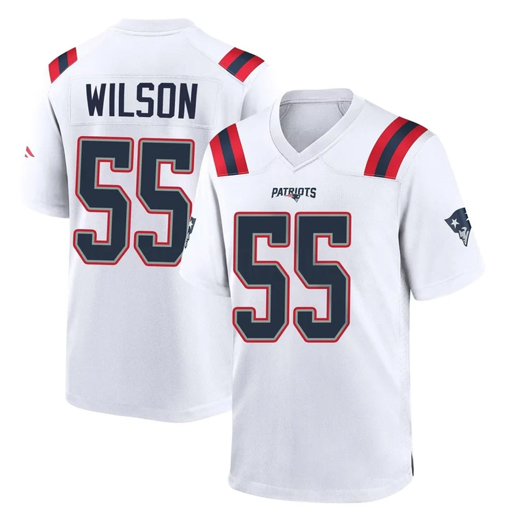 Ndoa NE.Patriots #55 Jared Wilson Player White Home Game Stitched Jerseys