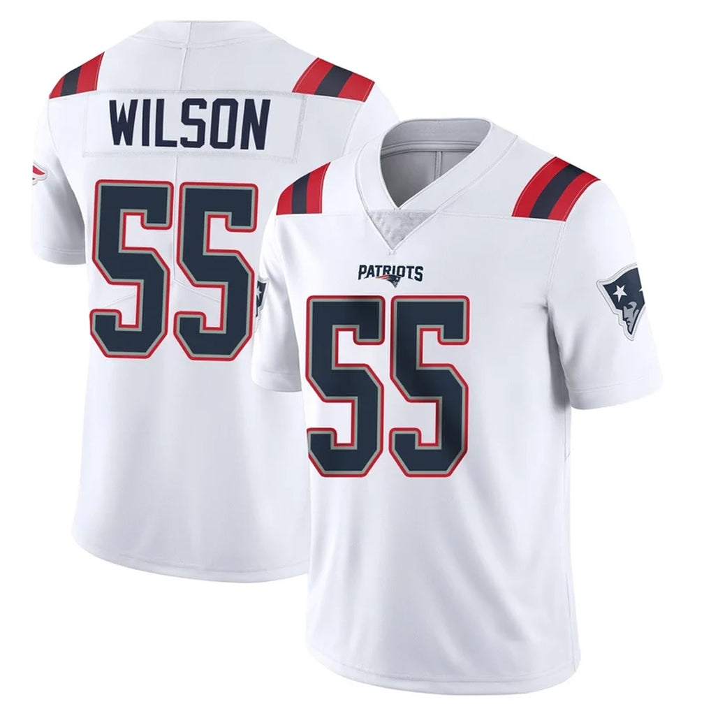 Ndoa NE.Patriots #55 Jared Wilson Player White Vapor Untouchable Home Game Stitched Jerseys