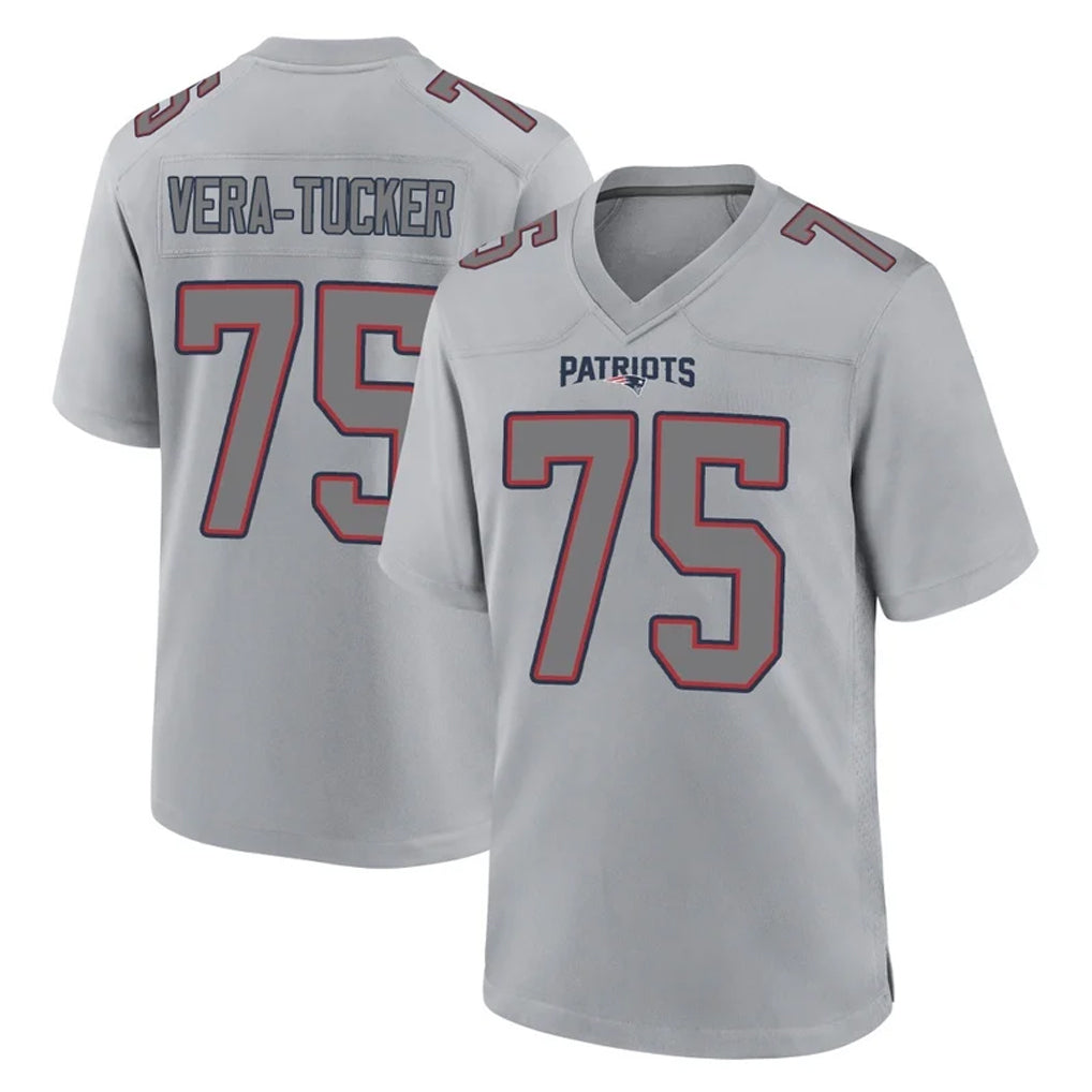 Ndoa NE.Patriots #75 Alijah Vera-Tucker Player Gray Fashion Limited Home Game Stitched Jerseys