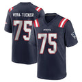 Ndoa NE.Patriots #75 Alijah Vera-Tucker Player Navy Home Game Stitched Jerseys