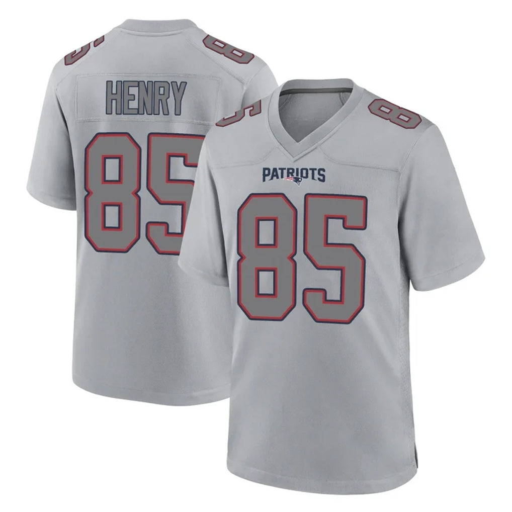 Ndoa NE.Patriots #85 Hunter Henry Player Gray Fashion Limited Home Game Stitched Jerseys