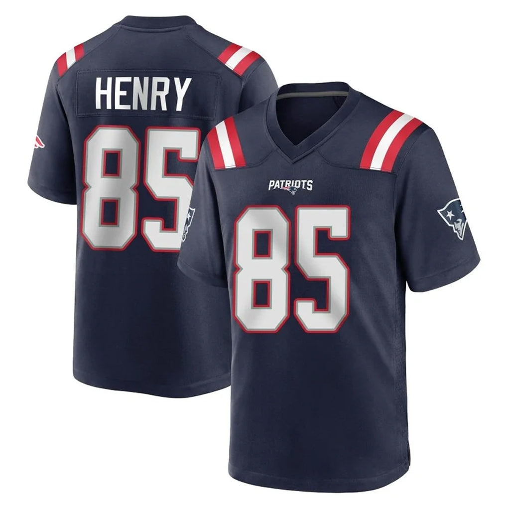Ndoa NE.Patriots #85 Hunter Henry Player Navy Home Game Stitched Jerseys