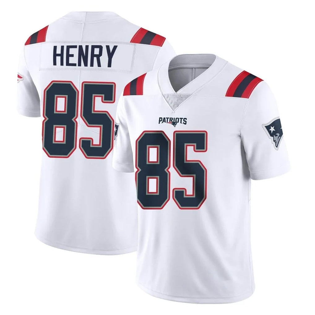 Ndoa NE.Patriots #85 Hunter Henry Player White Vapor Untouchable Home Game Stitched Jerseys