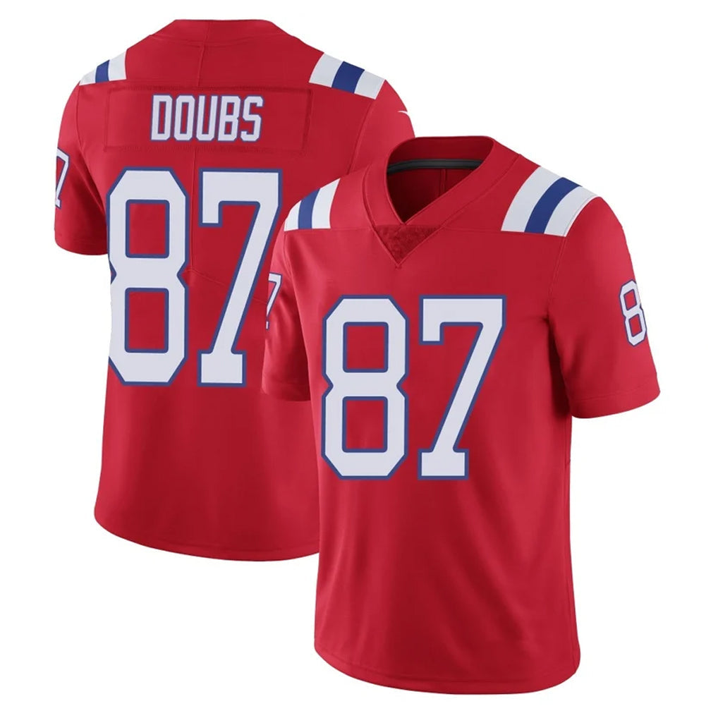Ndoa NE.Patriots #87 Romeo Doubs Player Red Vapor Untouchable Home Game Stitched Jerseys