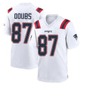 Ndoa NE.Patriots #87 Romeo Doubs Player White Home Game Stitched Jerseys