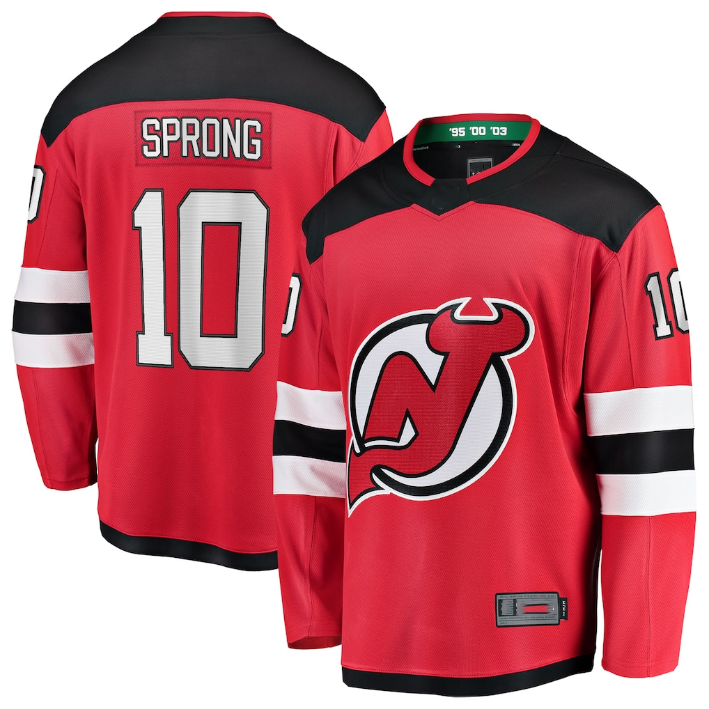 Ndoa N.Jersey Devils #10 Daniel Sprong Red Home Breakaway Jerseys