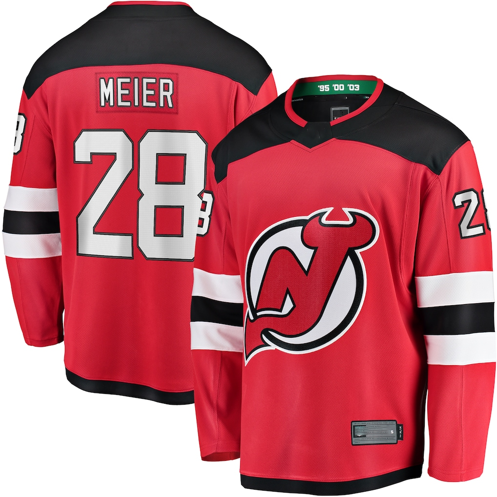 Ndoa N.Jersey Devils #28 Timo Meier Red Home Breakaway Jerseys