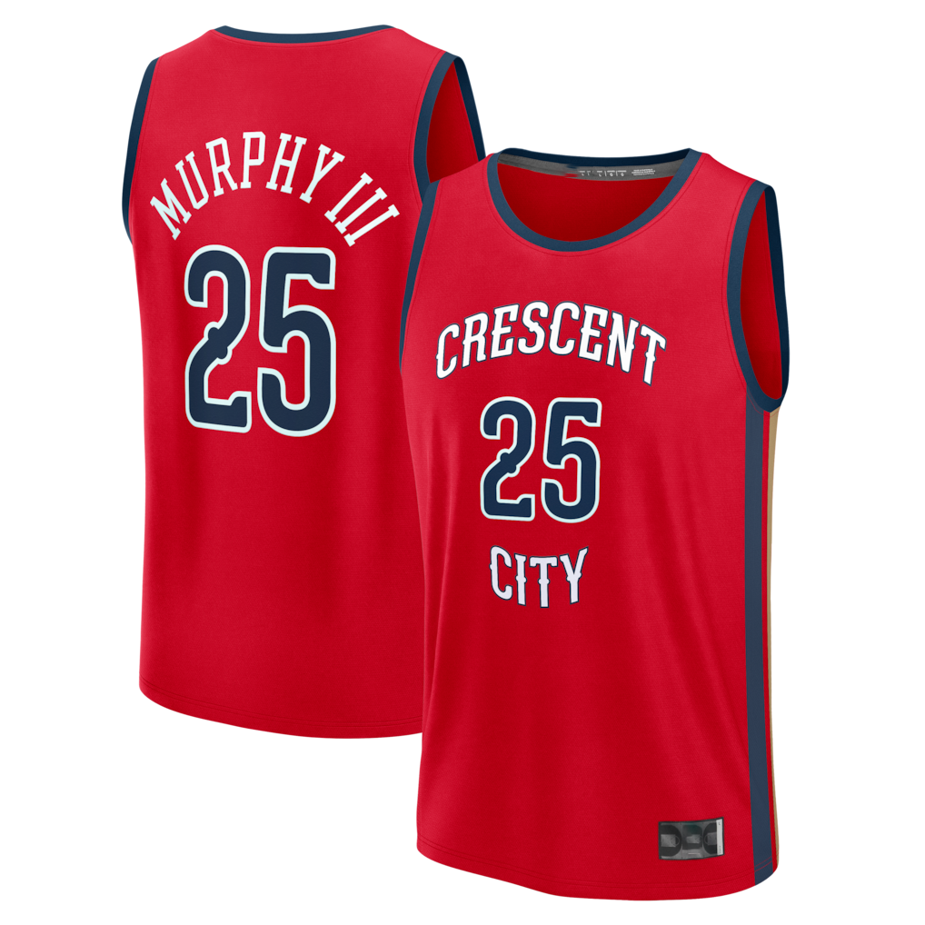 Ndoa NO.Pelicans #25 Trey Murphy III Red Fast Break Replica Player Stitched Jerseys- Statement Edition
