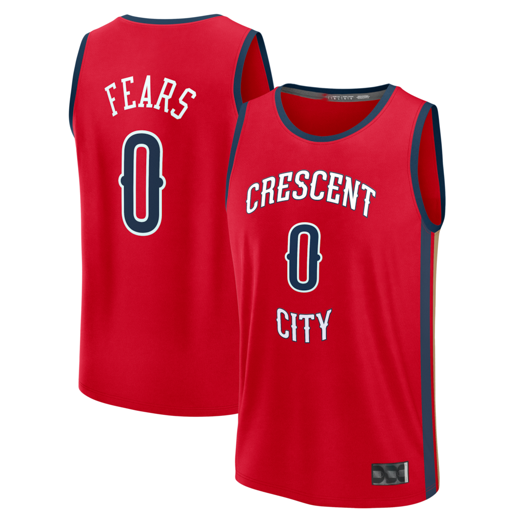 Ndoa NO.Pelicans #0 Jeremiah Fears Red Fast Break Replica Player Stitched Jerseys- Statement Edition