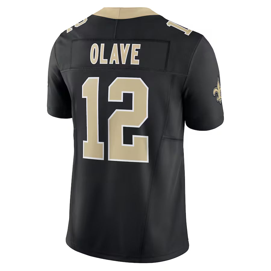 Ndoa NO.Saints #12 Chris Olave Player Black Alternate Vapor F.U.S.E. Limited Stitched Jerseys