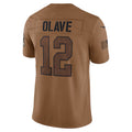 Ndoa NO.Saints #12 Chris Olave Player Brown Salute To Service Limited Stitched Jerseys