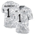 Ndoa NO.Saints #1 Kool-Aid McKinstry Player Arctic Camo Salute To Service Limited Game Stitched Jerseys