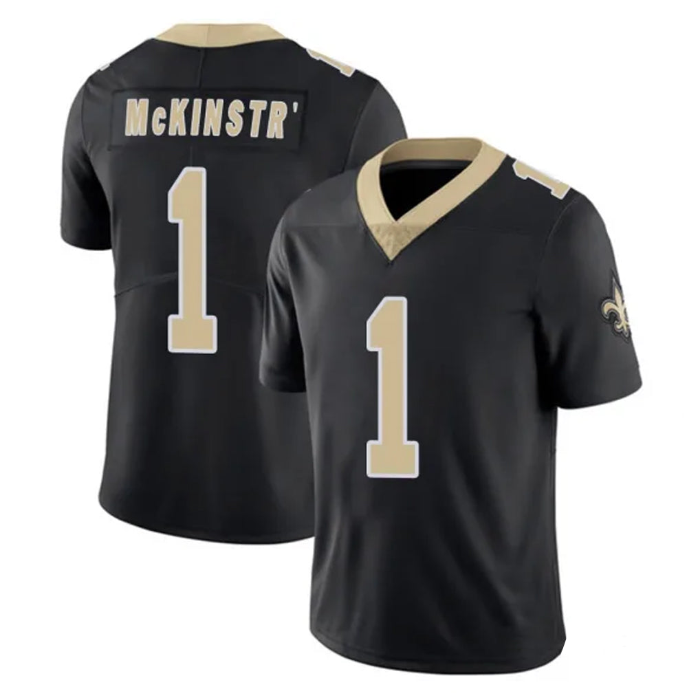 Ndoa NO.Saints #1 Kool-Aid McKinstry Player Black Limited Vapor Untouchable Home Game Stitched Jerseys