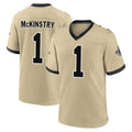 Ndoa NO.Saints #1 Kool-Aid McKinstry Player Gold Home Game Stitched Jerseys