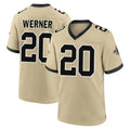 Ndoa NO.Saints #20 Pete Werner Player Gold Home Game Stitched Jerseys