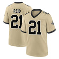 Ndoa NO.Saints #21 Justin Reid Player Gold Home Game Stitched Jerseys
