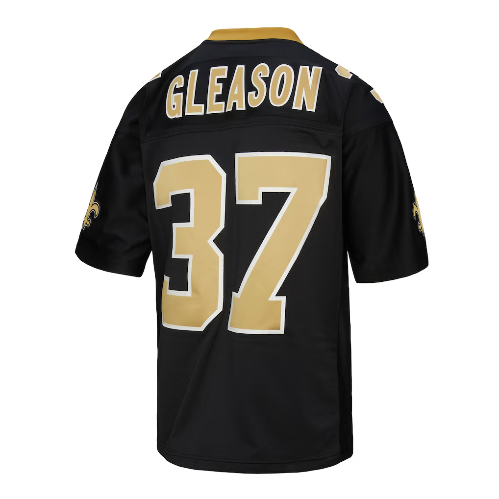 Ndoa NO.Saints #37 Steve Gleason Mitchell & Ness Black Legacy Replica Jersey