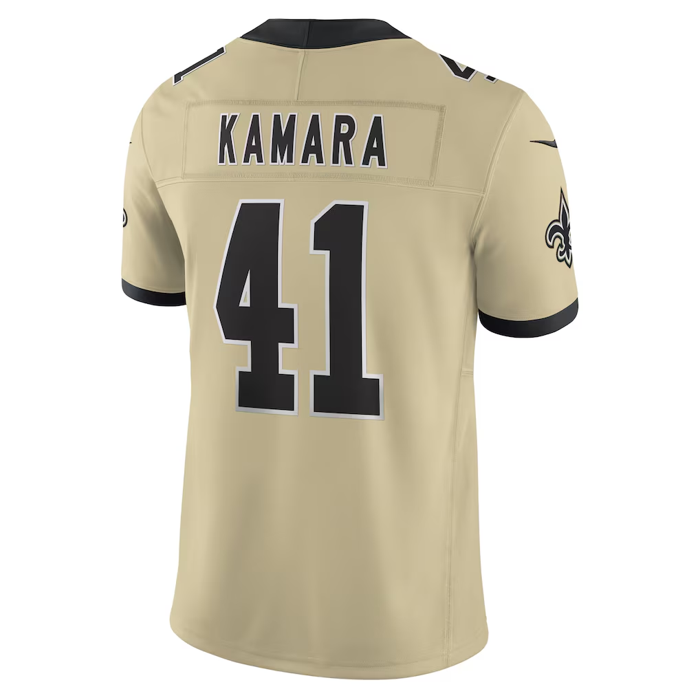 Ndoa NO.Saints #41 Alvin Kamara Gold Alternate Gameday Golds Alternate Vapor F.U.S.E. Limited Stitched Jerseys