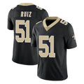 Ndoa NO.Saints #51 Cesar Ruiz Player Black Limited Vapor Untouchable Home Game Stitched Jerseys