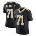 Ndoa NO.Saints #71 Kelvin Banks Jr. Player Black Limited Vapor Untouchable Home Game Stitched Jerseys